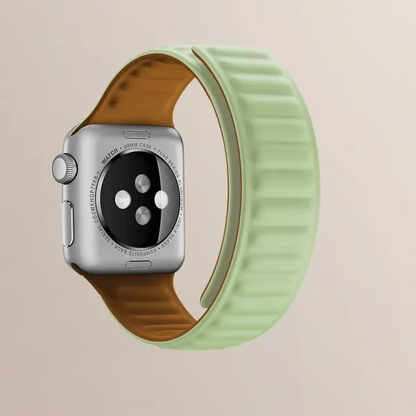 Pasek magnetyczny Magnetic Strap opaska bransoleta do Apple Watch 42 / 44 mm - brązowy