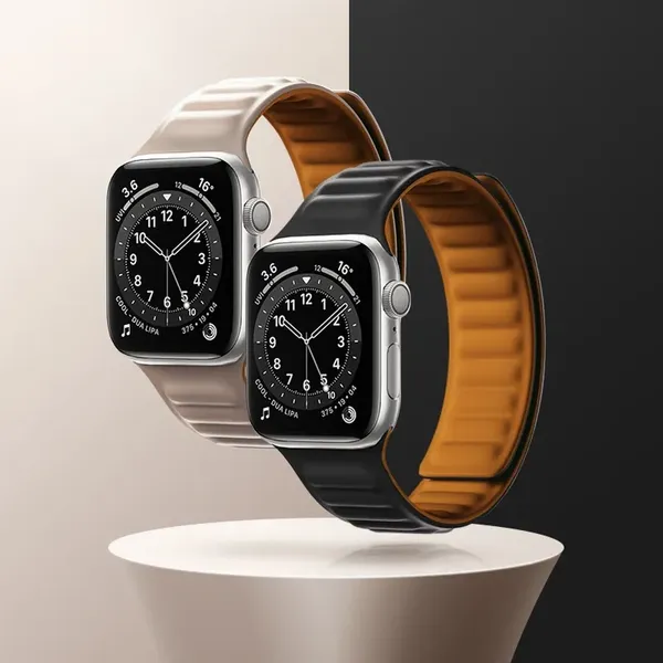 Pasek magnetyczny Magnetic Strap opaska bransoleta do Apple Watch 41 mm - czarny