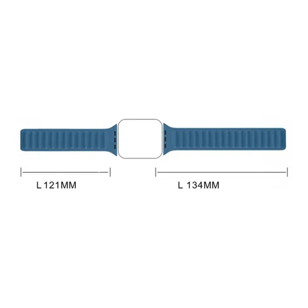 Pasek magnetyczny Magnetic Strap opaska bransoleta do Apple Watch 45 mm - czerwony
