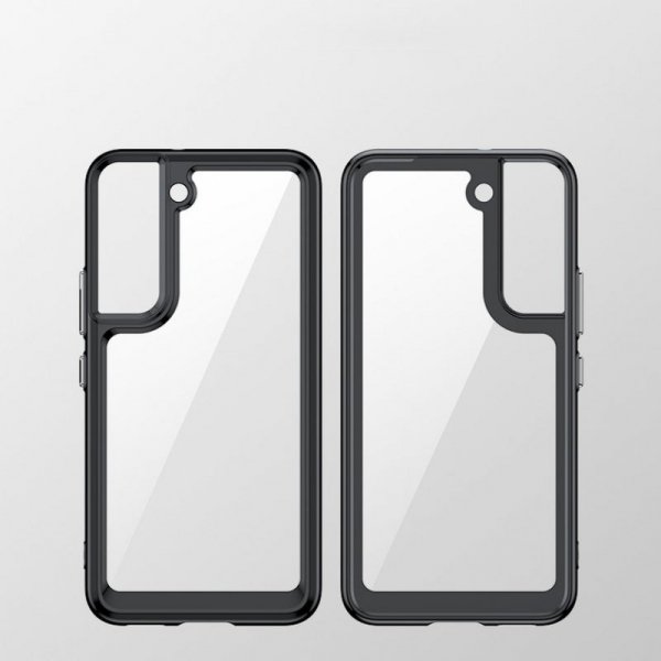 Outer Space Case etui do Samsung Galaxy S22+ (S22 Plus) sztywny pokrowiec z żelową ramką niebieski