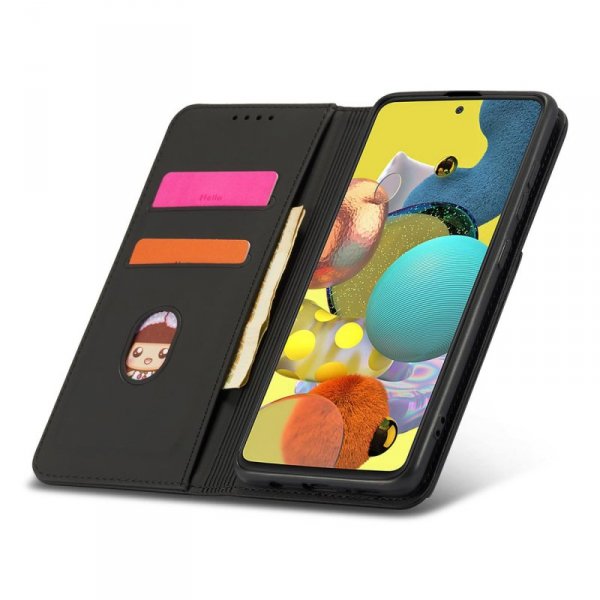 Magnet Card Case etui do Xiaomi Redmi Note 11 Pro pokrowiec portfel na karty kartę podstawka czarny