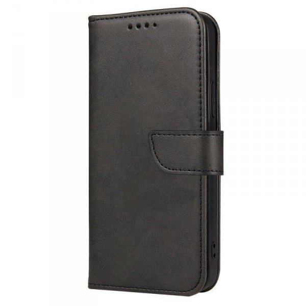 Magnet Case elegancki futerał etui pokrowiec z klapką i funkcją podstawki Motorola Moto E32 czarny
