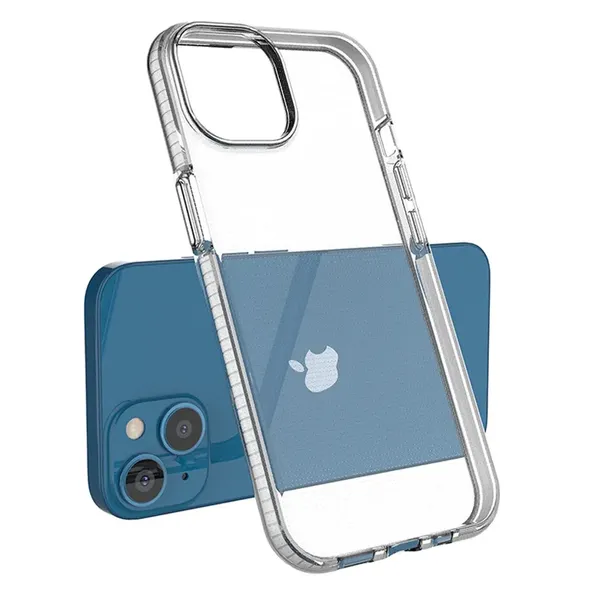 Spring Case etui iPhone 14 silikonowy pokrowiec z ramką czarne