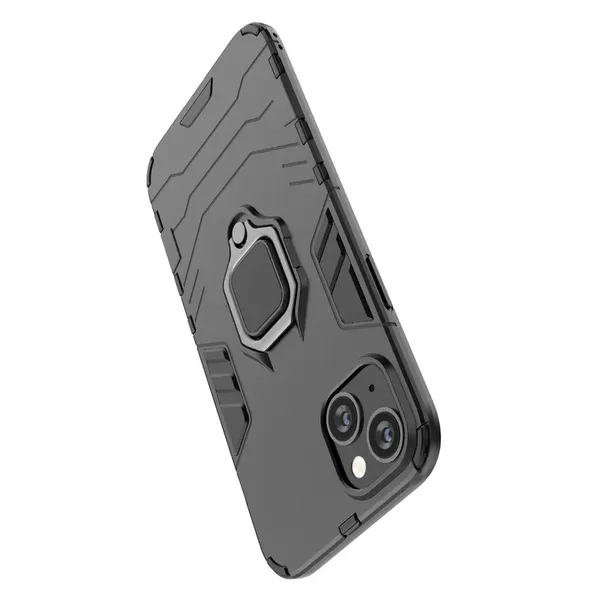 Ring Armor etui do iPhone 14 pancerny pokrowiec uchwyt magnetyczny ring czarne