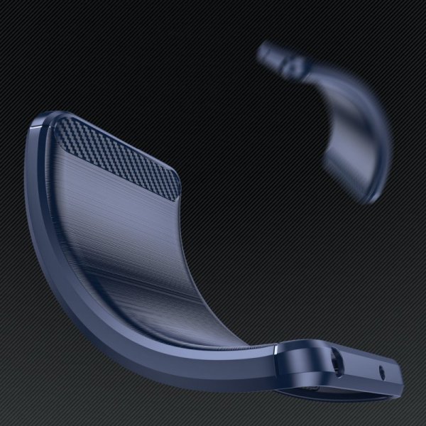 Carbon Case etui iPhone 14 Pro Max elastyczny żelowy pokrowiec na tył plecki niebieski