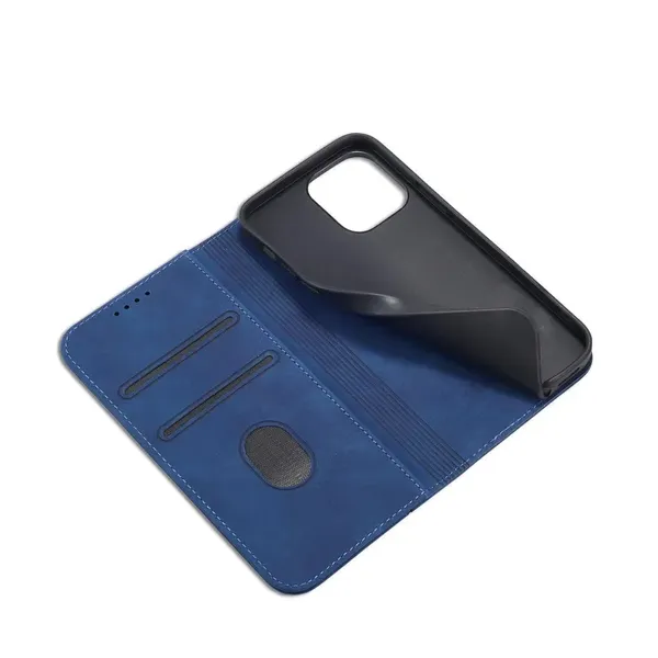 Magnet Fancy Case etui iPhone 14 Pro Max pokrowiec z klapką portfel podstawka niebieskie