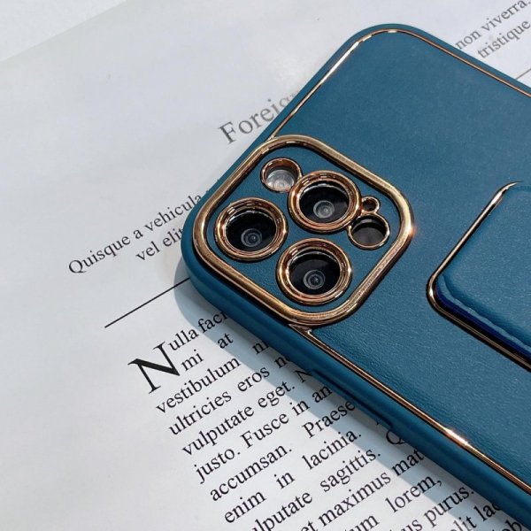 New Kickstand Case etui do iPhone 13 Pro z podstawką zielony