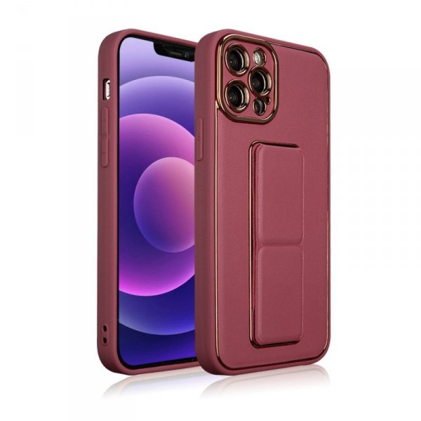 New Kickstand Case etui do iPhone 12 Pro z podstawką czerwony