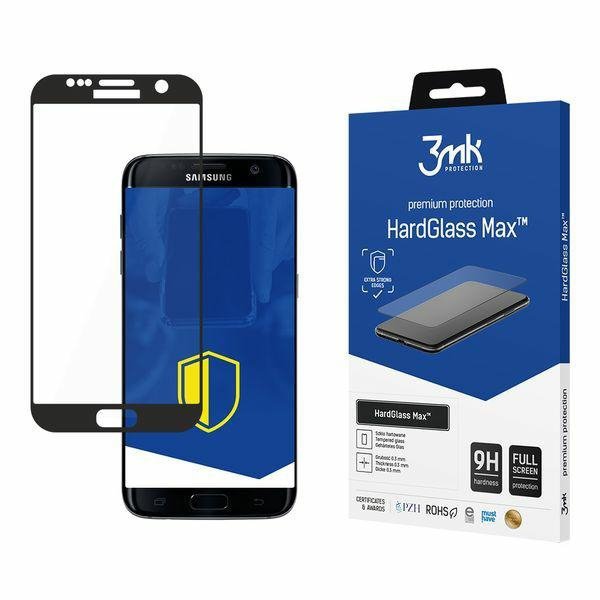 3MK HardGlass Max Sam G935 S7 Edge czarny/black, FullScreen Glass