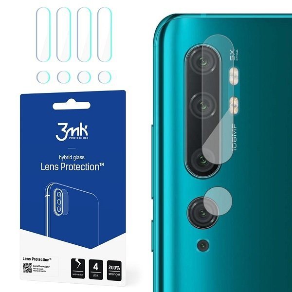 3MK Lens Protect Xiaomi Mi Note 10Ochrona na obiektyw aparatu 4szt