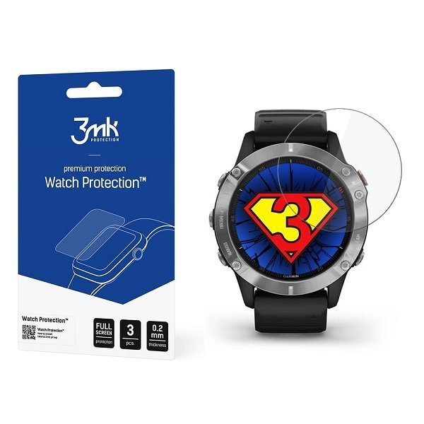 3MK FlexibleGlass Watch Garmin Fenix6 Szkło Hybrydowe