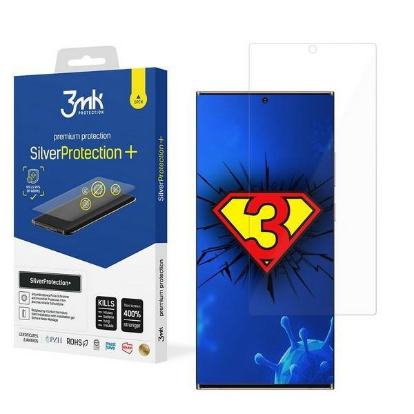 3MK Silver Protect+ Sam N986 Note 20Ultra, Folia Antymikrobowa montowana na mokro