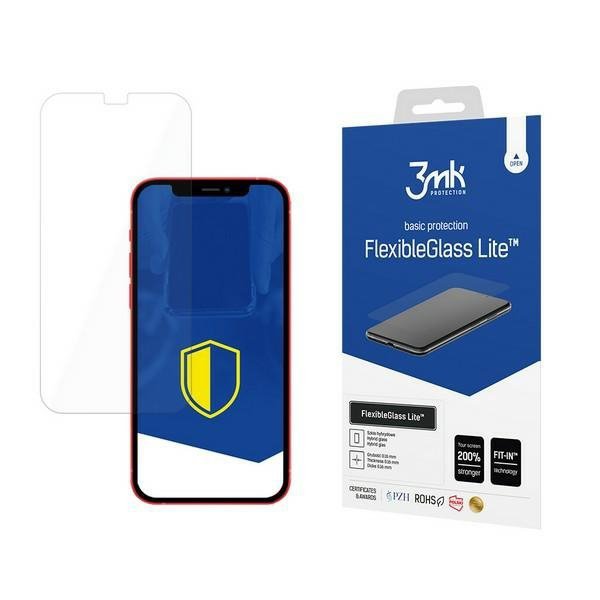 3MK FlexibleGlass Lite iPhone 12 Mini5,4&quot; Lite Szkło Hybrydowe Lite
