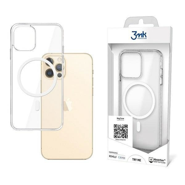 3MK MagCase iPhone 12 Pro Max przezroczyste kompatybilne z Magsafe