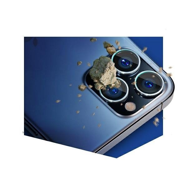 3MK Lens Protection Pro iPhone 12 ProMax Ochrona na obiektyw aparatu z ramką montażową 1szt.