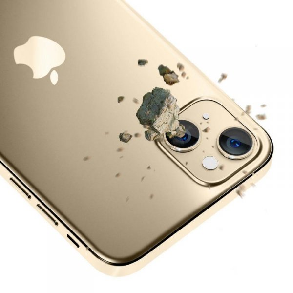 3MK Lens Protection Pro iPhone 14 6,1&quot; złoty/gold Ochrona na obiektyw aparatu z ramką montażową 1szt.