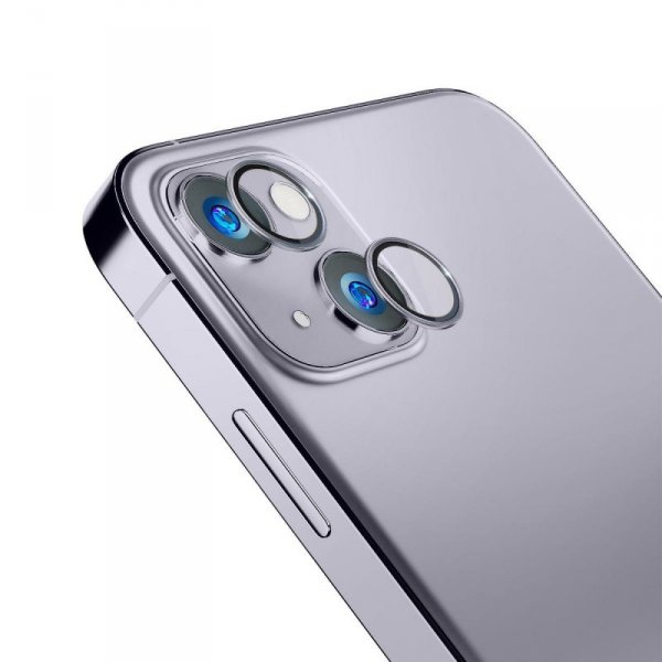 3MK Lens Protection Pro iPhone 14 6,1&quot; fioletowy/violet Ochrona na obiektyw aparatu z ramką montażową 1szt.