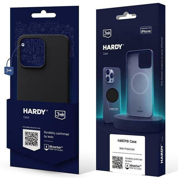 3MK Hardy Case iPhone 15 Pro 6.1&quot; grafitowy/graphite MagSafe