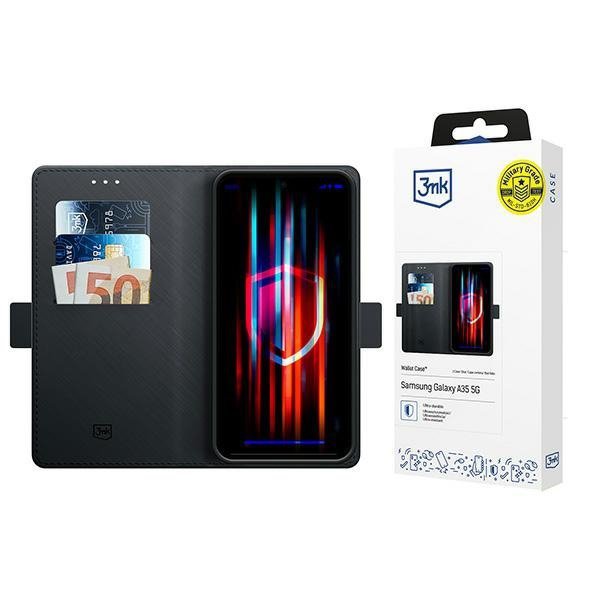 3MK Wallet Case Sam A35 5Gczarny/black