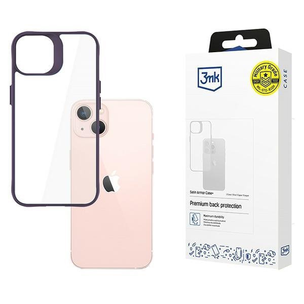 3MK Satin Armor Case+ iPhone 14fioletowy/purple