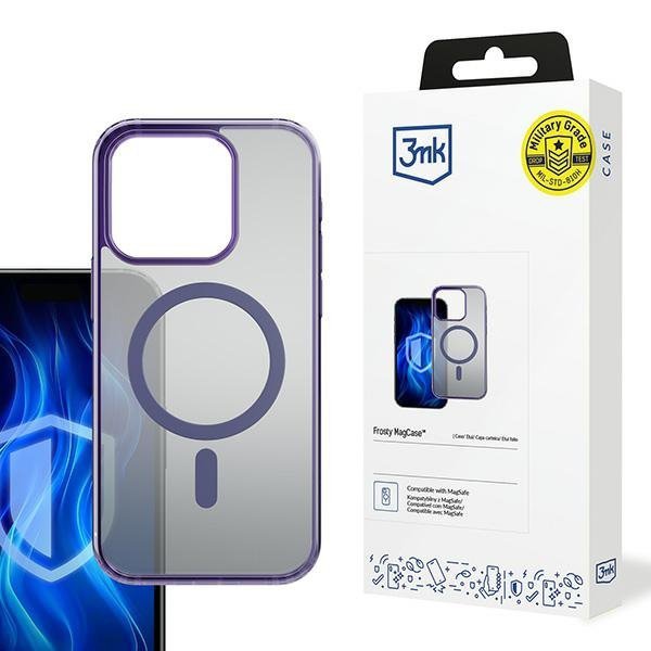 3MK Frosty MagCase iPhone 15 Pro Maxfioletowy/purple