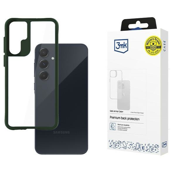 3MK Satin Armor Case+ Sam A55 5Gzielony/green