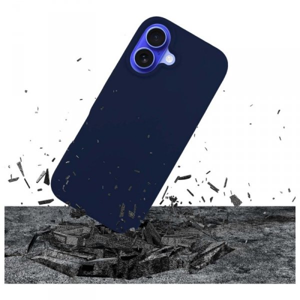 3MK Silicone Case iPhone 16 6.1"         granatowy/dark navy