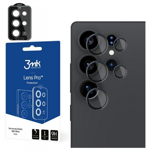 Ochrona na obiektyw aparatu 3MK Lens Protection Pro Black do Samsung Galaxy S25 Ultra czarny/black