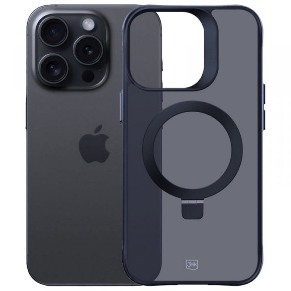 Etui z uchwytem 3MK Smoke Case Mag&Stand do iPhone 16 Pro Max