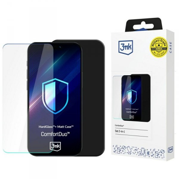 Zestaw 3MK ComfortDuo Matt Black do POCO X7 Pro