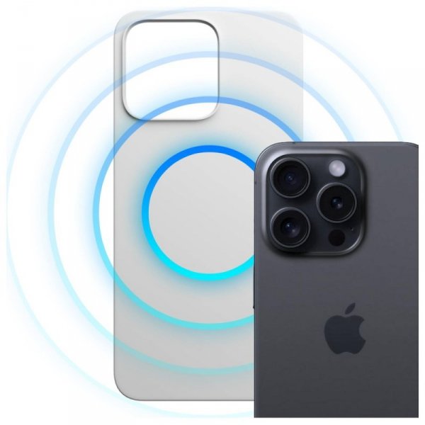 Etui 3MK Hardy MagSilicone do Apple      iPhone 16 Pro Max biały