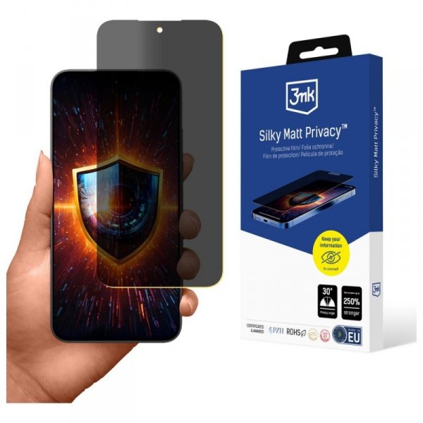 Folia prywatyzująca 3MK Silky Matt       Privacy do Xiaomi Poco F7