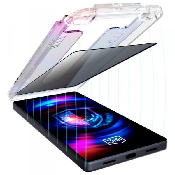 Szkło hartowane 3MK HardGlass Max        Privacy z aplikatorem do Apple iPhone 13 Pro Max/14 Plus