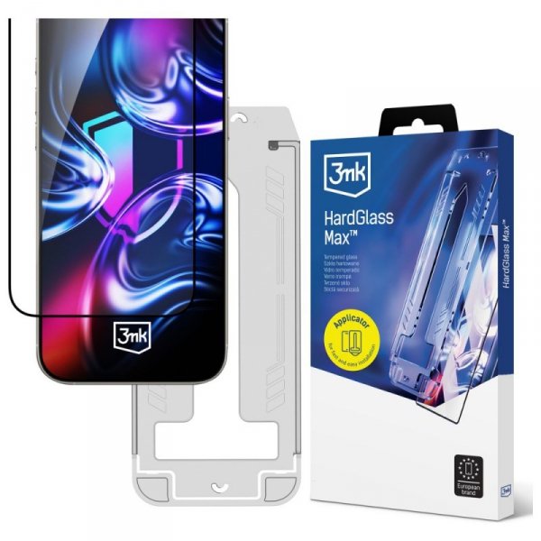Szkło hartowane 3MK HardGlass Max        z aplikatorem do Samsung Galaxy A26 5G