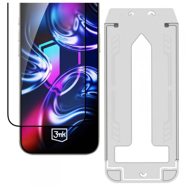 Szkło hartowane 3MK HardGlass Max        z aplikatorem do Samsung Galaxy A26 5G