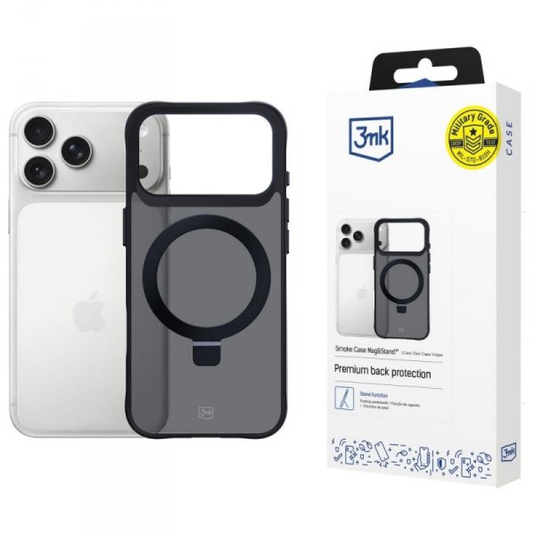 Etui 3MK Smoke Case Mag&Stand do Apple   iPhone 17 Pro