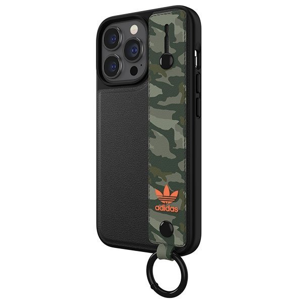 Adidas OR Hand Strap Case iPhone 13 Pro/13 6,1&quot; czarno-zielony/black-green 47111