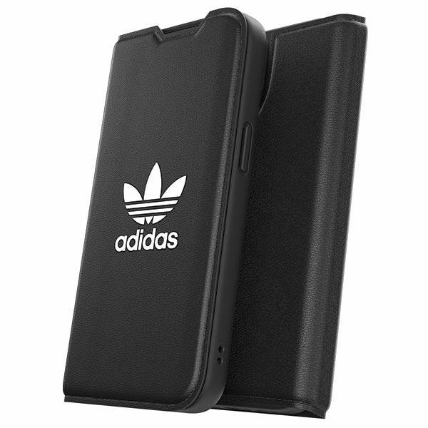 Adidas OR Booklet Case BASIC iPhone 14 / 15 / 13 6.1&quot; czarno biały/black white 50181