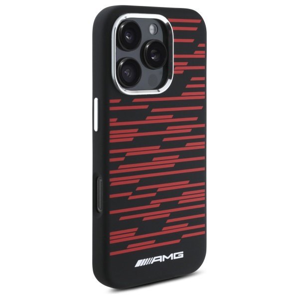 AMG AMHMP16L24SSRRK iPhone 16 Pro 6.3&quot;   czarny/black hardcase Silicone Graphics MagSafe