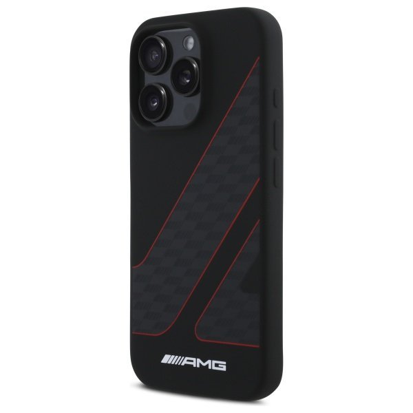AMG AMHMP16L2SCFR iPhone 16 Pro 6.3&quot;     czarny/black hardcase Checkered Flag Pattern MagSafe