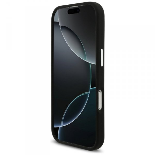 Oryginalne Etui AMG Silicone do iPhone 17 | MagSafe | Oversize Rhombs - Black