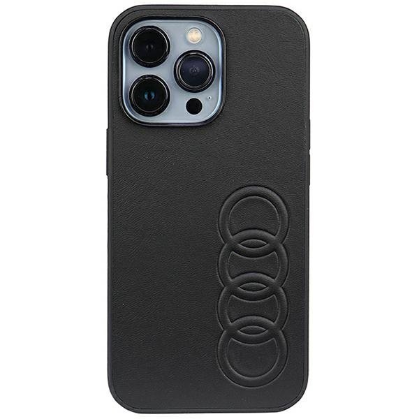 Audi Synthetic Leather iPhone 13 Pro / 13 6.1&quot; czarny/black hardcase AU-TPUPCIP13P-TT/D1-BK