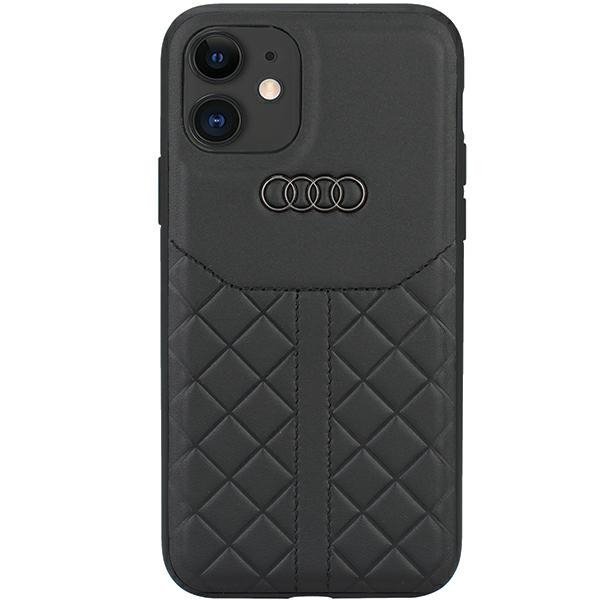 Audi Genuine Leather iPhone 11 / Xr 6.1&quot; czarny/black hardcase AU-TPUPCIP11R-Q8/D1-BK