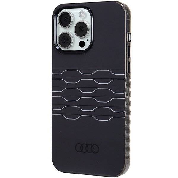 Audi IML MagSafe Case iPhone 15 Pro Max 6.7&quot; czarny/black hardcase AU-IMLMIP15PM-A6/D3-BK