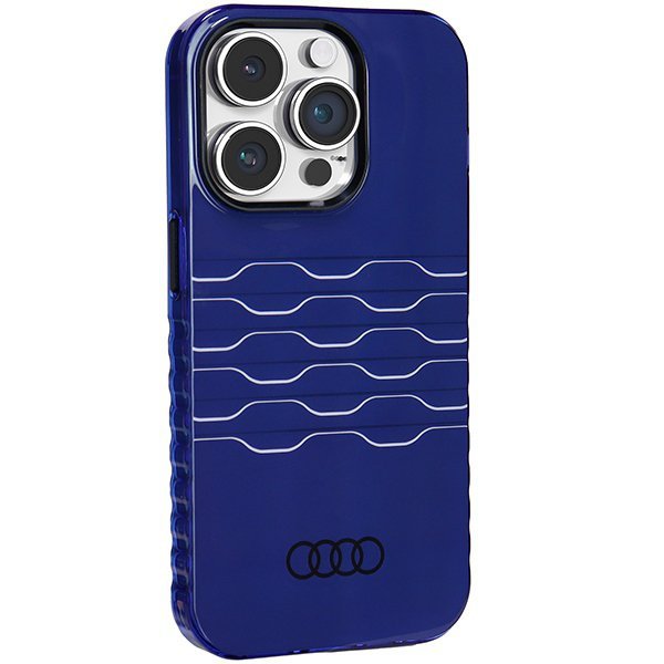 Audi IML MagSafe Case iPhone 14 Pro 6.1&quot; niebieski/navy blue hardcase AU-IMLMIP14P-A6/D3-BE