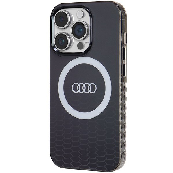 Audi IML Big Logo MagSafe Case iPhone 14 Pro 6.1&quot; czarny/black hardcase AU-IMLMIP14P-Q5/D2-BK