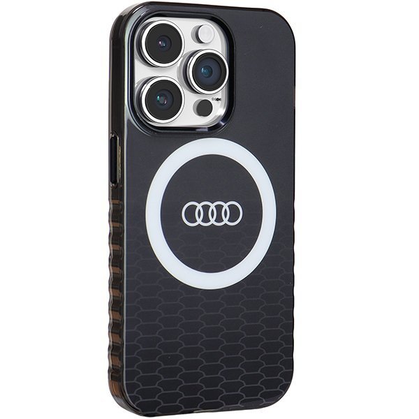 Audi IML Big Logo MagSafe Case iPhone 14 Pro 6.1&quot; czarny/black hardcase AU-IMLMIP14P-Q5/D2-BK