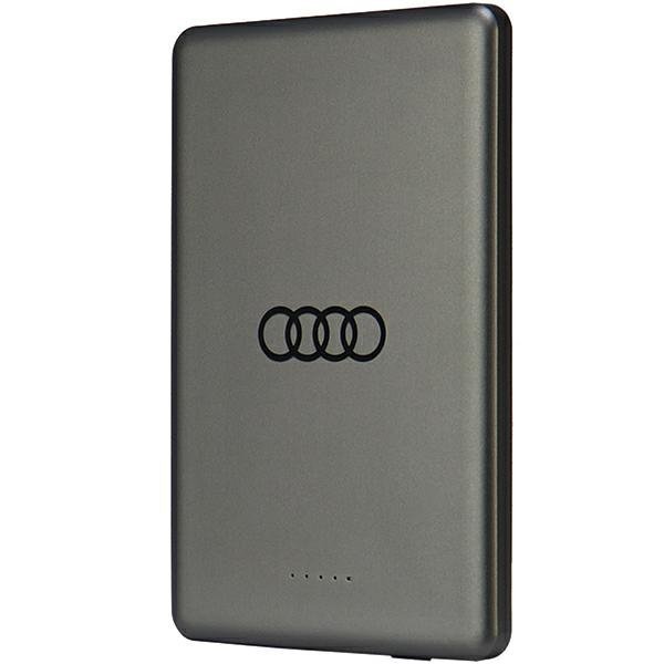 Audi Powerbank indukcyjny 15W 5000mAhszary/grey Big Logo MagSafe AU-MWPB5000-GT/D1-GY
