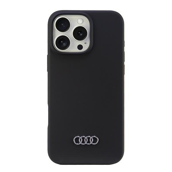 Audi Silicone Case iPhone 16 Pro Max6.9&quot; czarny/black hardcase AU-LSRIP16PM-Q3/D1-BK