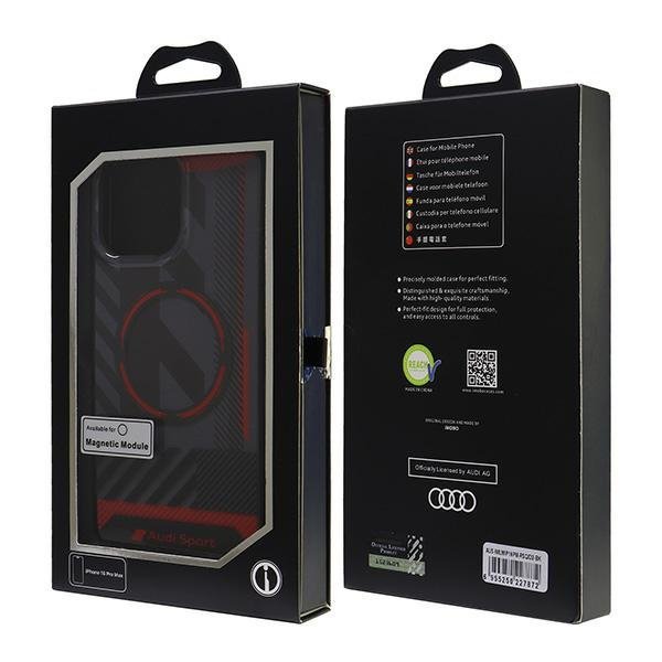 Audi IML Sport MagSafe iPhone 16 Pro Max 6.9&quot; czarny/black hardcase AUS-IMLMIP16PM-RSQ/D2-BK